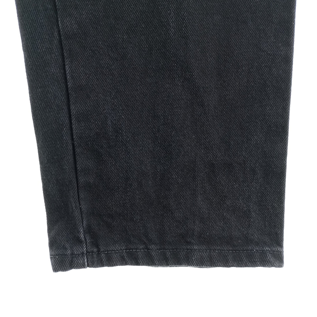 Rustler Black Denim Straight Denim Pants for Men, W33 equivalent cotton black type Vintage Second Hand