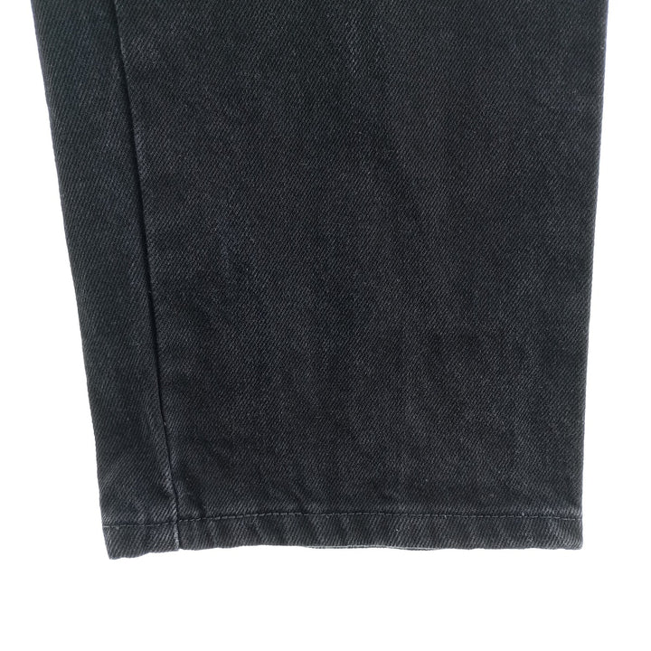Rustler Black Denim Straight Denim Pants for Men, W33 equivalent cotton black type Vintage Second Hand