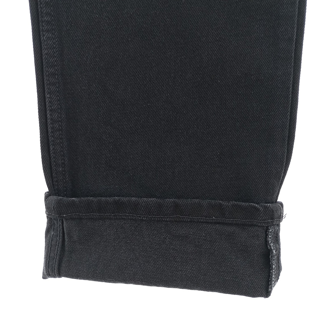 Rustler Black Denim Straight Denim Pants for Men, W33 equivalent cotton black type Vintage Second Hand
