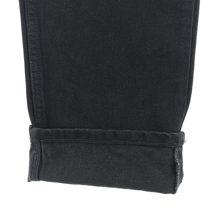 Rustler Black Denim Straight Denim Pants for Men, W33 equivalent cotton black type Vintage Second Hand