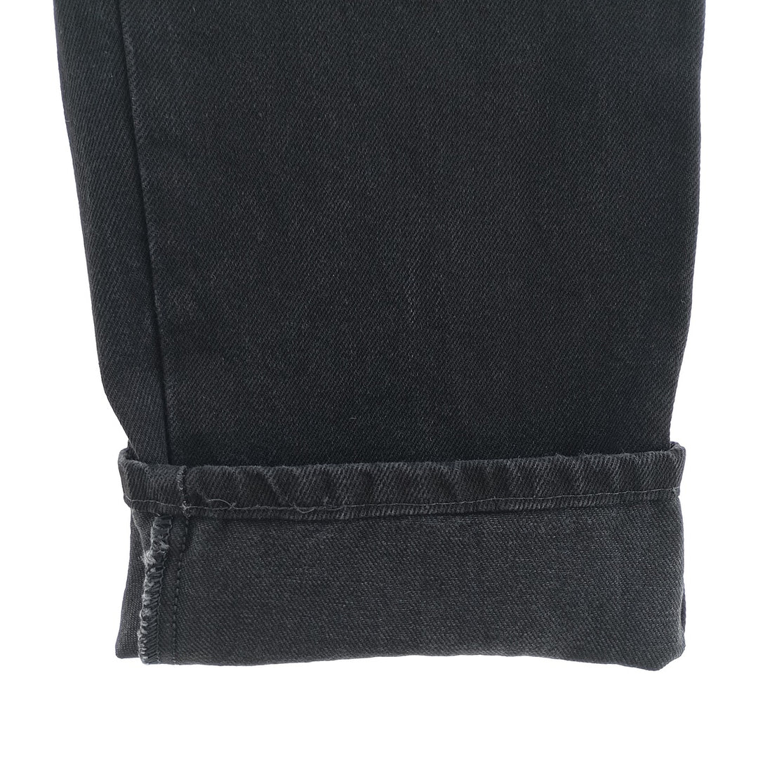 Rustler Black Denim Straight Denim Pants for Men, W33 equivalent cotton black type Vintage Second Hand