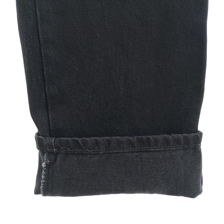 Rustler Black Denim Straight Denim Pants for Men, W33 equivalent cotton black type Vintage Second Hand