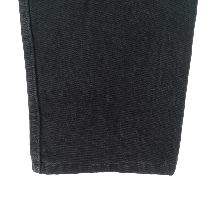 Rustler Black Denim Straight Denim Pants for Men, W33 equivalent cotton black type Vintage Second Hand