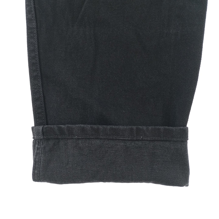 Rustler Black Denim Straight Denim Pants for Men, W33 equivalent cotton black type Vintage Second Hand