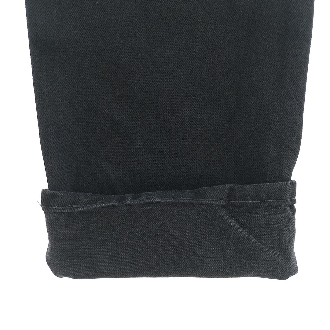 Rustler Black Denim Straight Denim Pants for Men, W33 equivalent cotton black type Vintage Second Hand