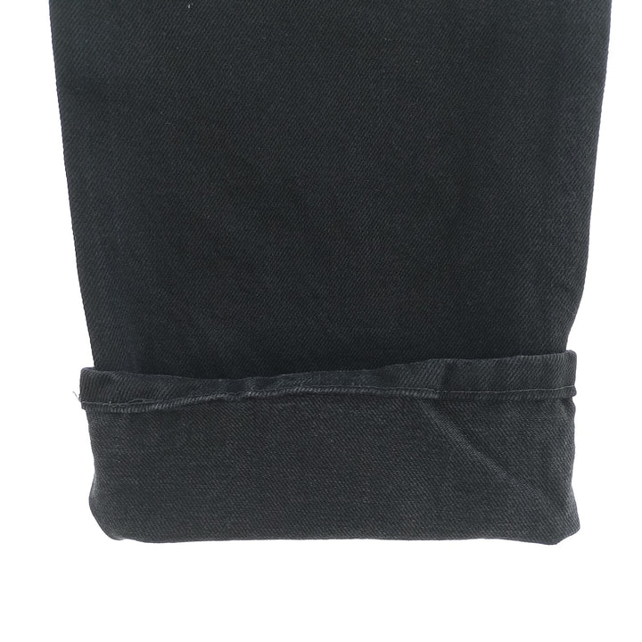 Rustler Black Denim Straight Denim Pants for Men, W33 equivalent cotton black type Vintage Second Hand