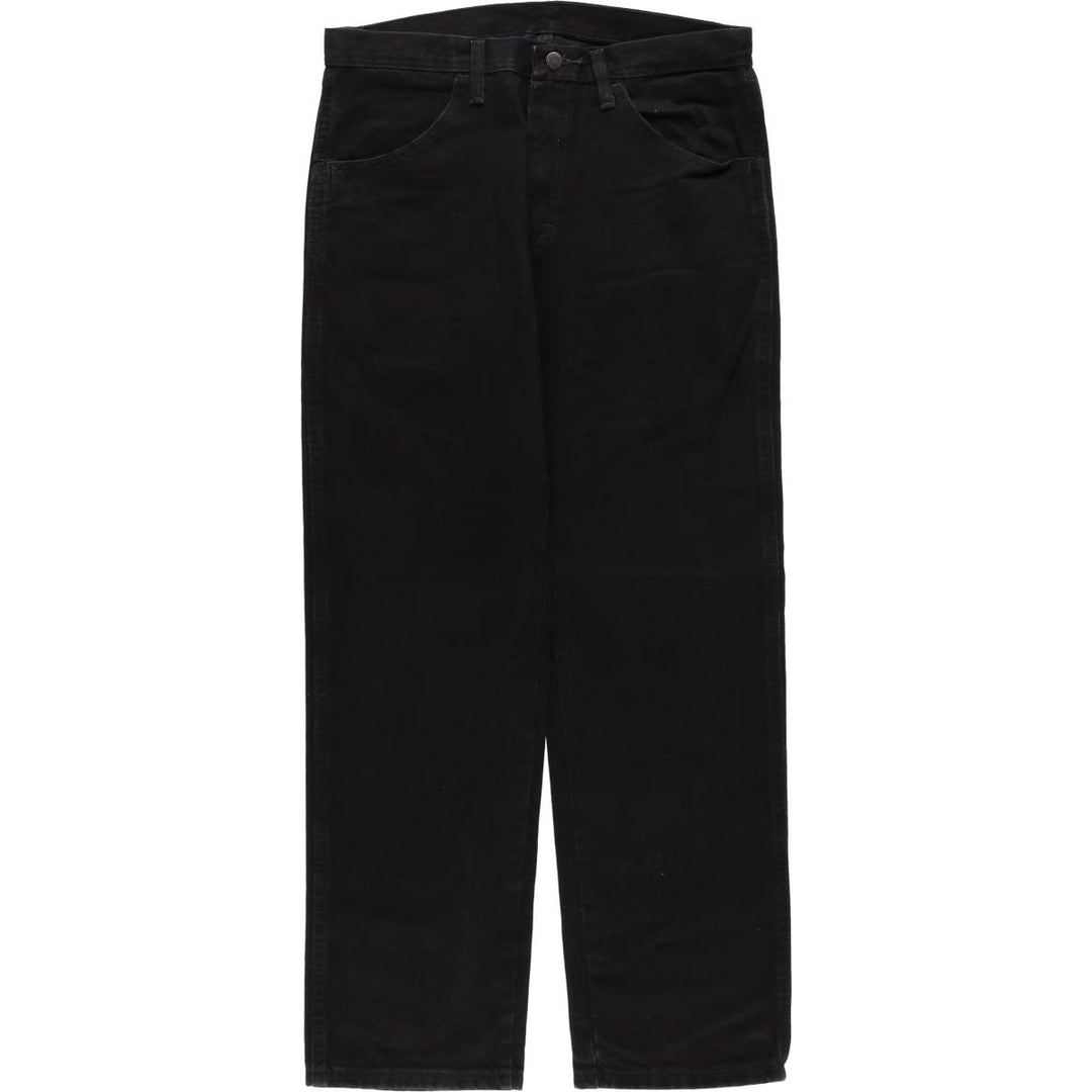 Rustler Black Denim Straight Denim Pants for Men, W33 equivalent cotton black type Vintage Second Hand
