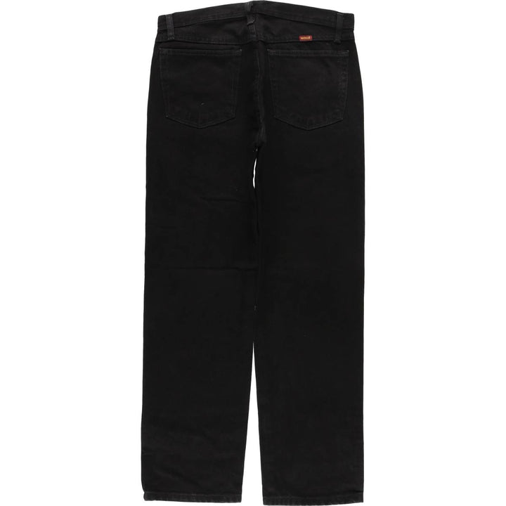 Rustler Black Denim Straight Denim Pants for Men, W33 equivalent cotton black type Vintage Second Hand