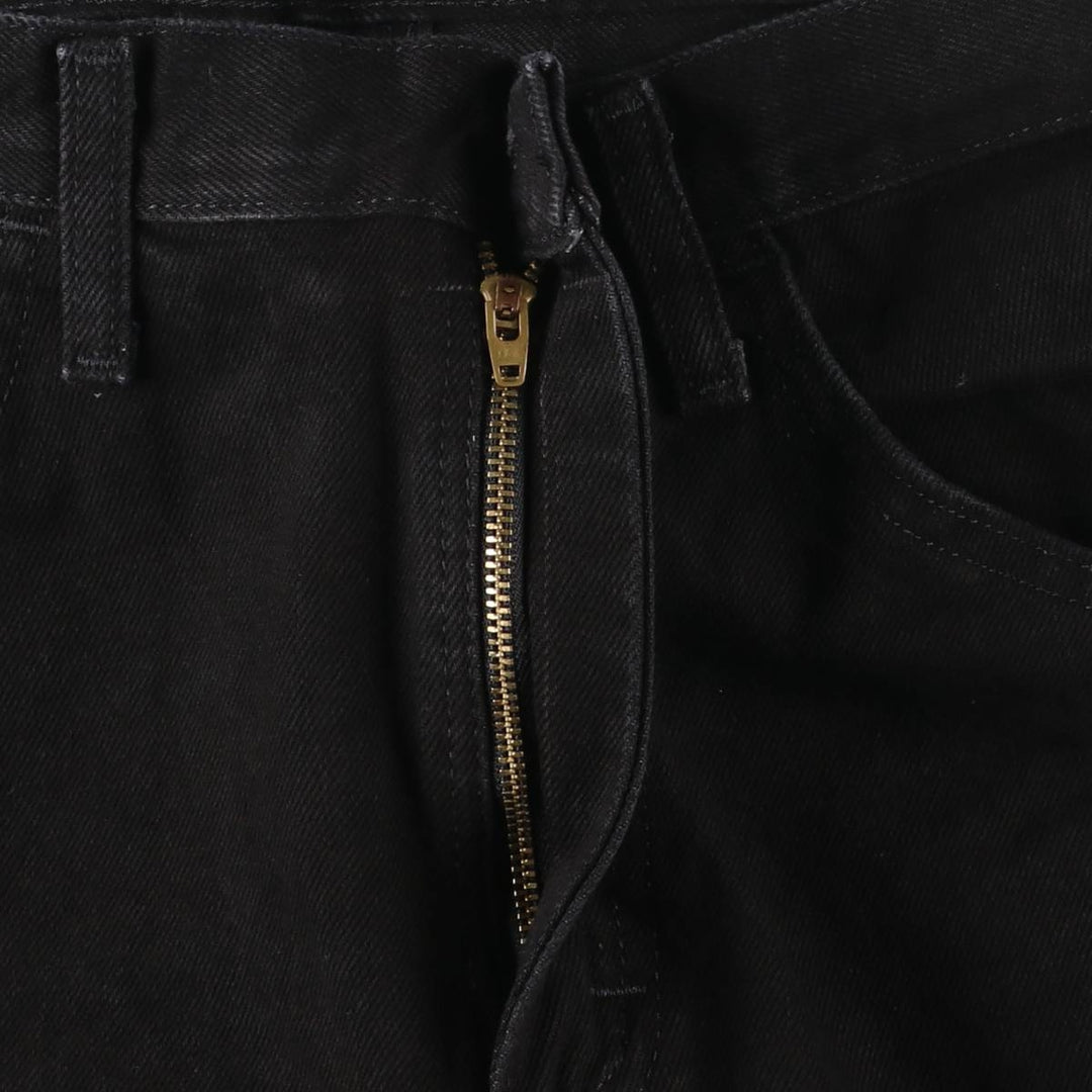 Rustler Black Denim Straight Denim Pants for Men, W33 equivalent cotton black type Vintage Second Hand