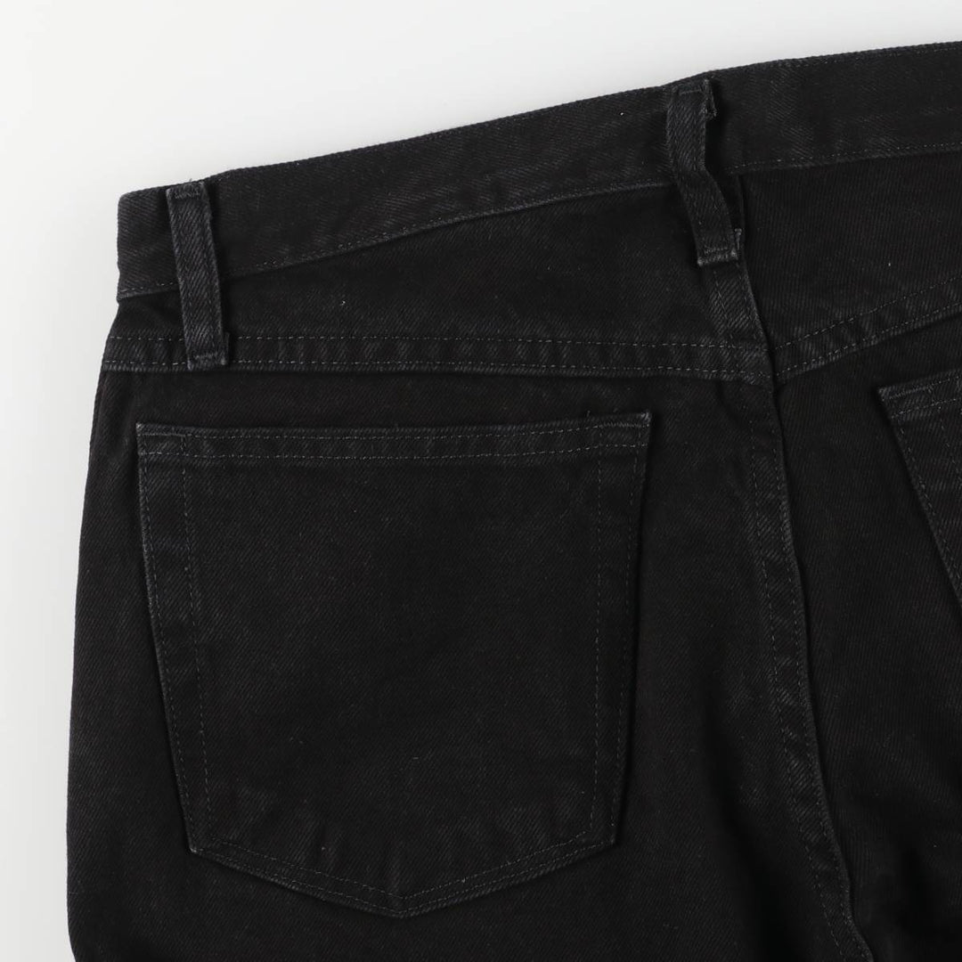 Rustler Black Denim Straight Denim Pants for Men, W33 equivalent cotton black type Vintage Second Hand