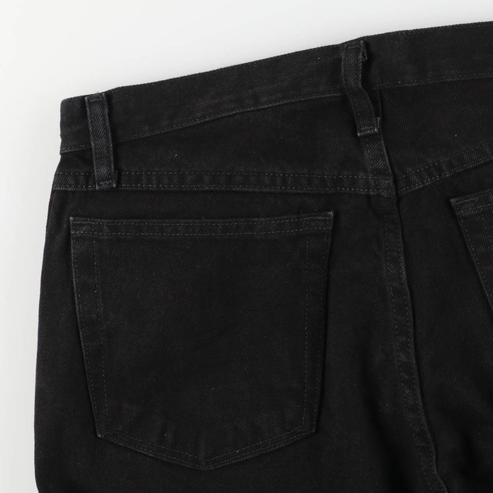 Rustler Black Denim Straight Denim Pants for Men, W33 equivalent cotton black type Vintage Second Hand