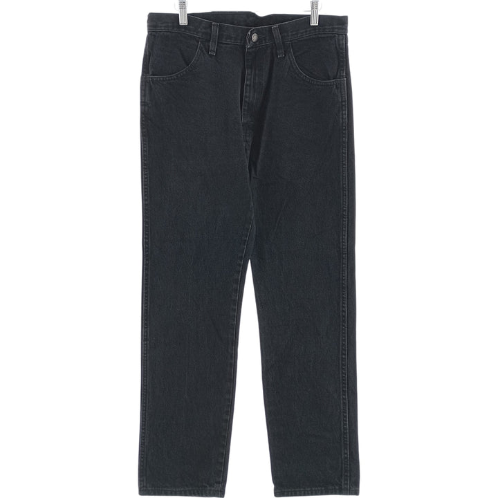 Rustler Black Denim Straight Denim Pants for Men, W34 equivalent cotton black type Vintage Second Hand