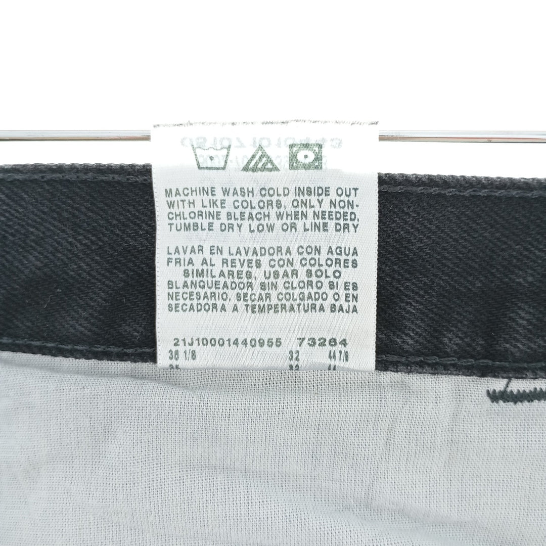 Rustler Black Denim Straight Denim Pants for Men, W34 equivalent cotton black type Vintage Second Hand