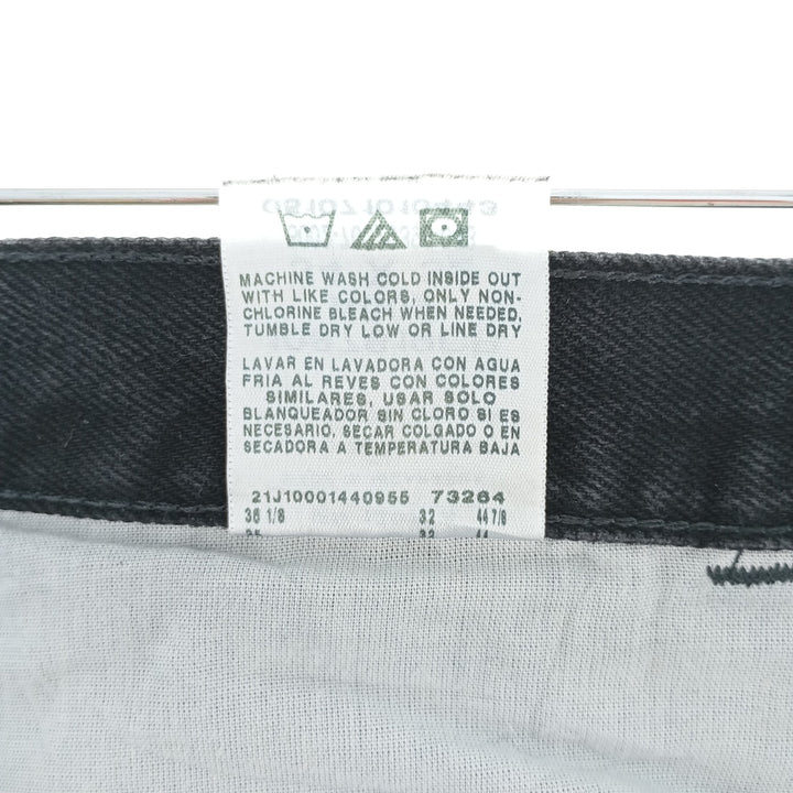 Rustler Black Denim Straight Denim Pants for Men, W34 equivalent cotton black type Vintage Second Hand