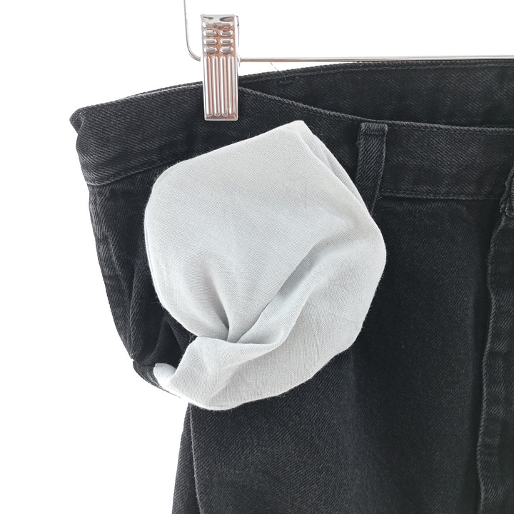 Rustler Black Denim Straight Denim Pants for Men, W34 equivalent cotton black type Vintage Second Hand