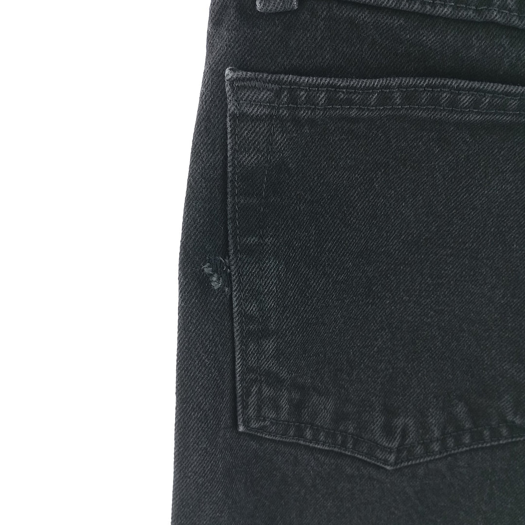 Rustler Black Denim Straight Denim Pants for Men, W34 equivalent cotton black type Vintage Second Hand