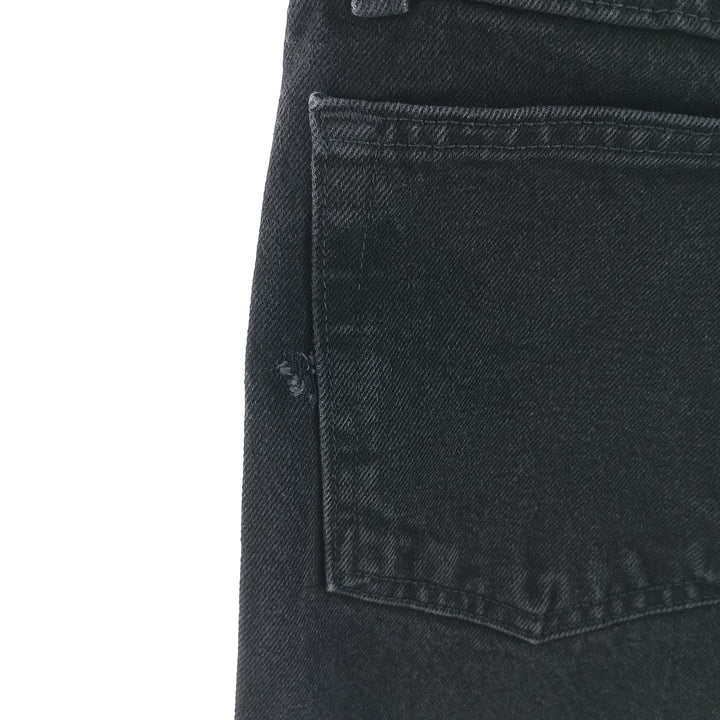 Rustler Black Denim Straight Denim Pants for Men, W34 equivalent cotton black type Vintage Second Hand