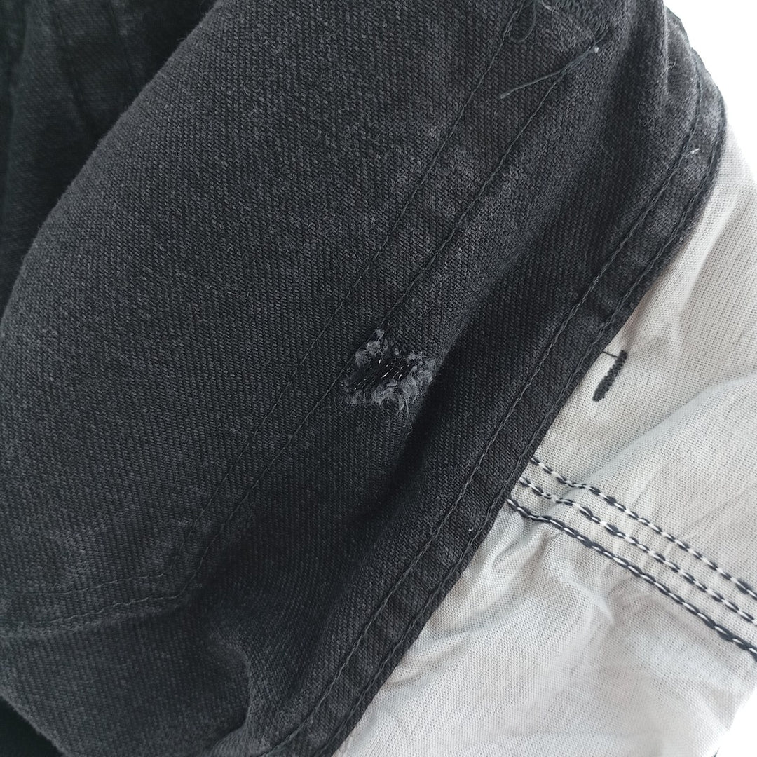 Rustler Black Denim Straight Denim Pants for Men, W34 equivalent cotton black type Vintage Second Hand