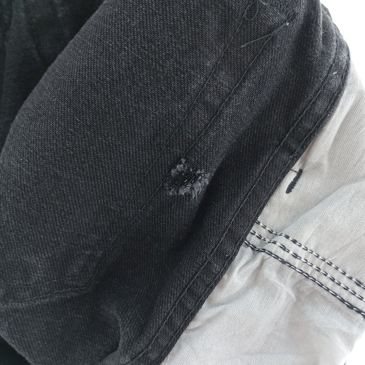 Rustler Black Denim Straight Denim Pants for Men, W34 equivalent cotton black type Vintage Second Hand
