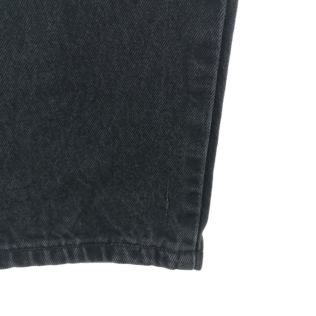Rustler Black Denim Straight Denim Pants for Men, W34 equivalent cotton black type Vintage Second Hand