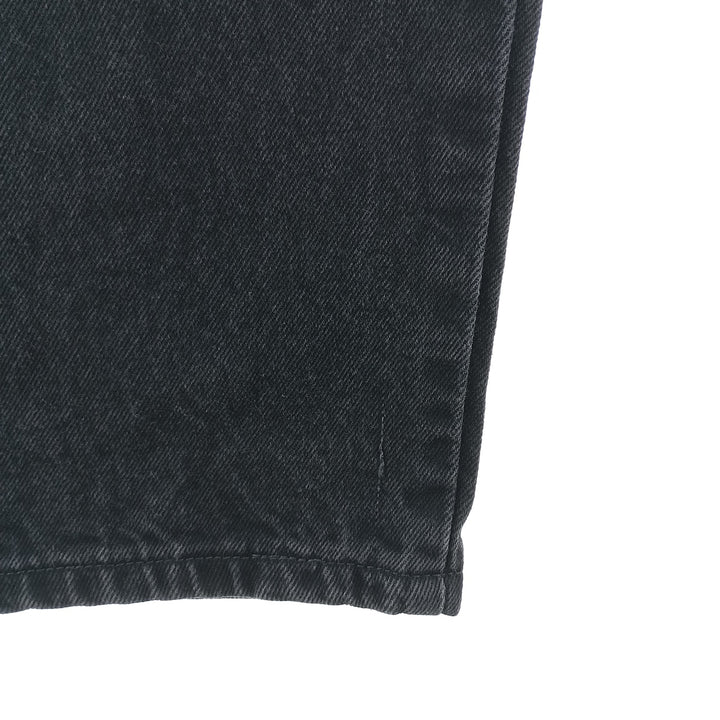 Rustler Black Denim Straight Denim Pants for Men, W34 equivalent cotton black type Vintage Second Hand