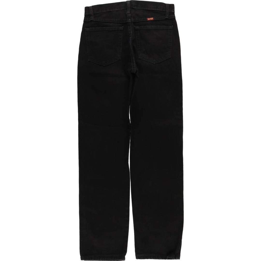 Rustler Black Denim Straight Denim Pants for Men, W29 cotton black type Vintage Second Hand