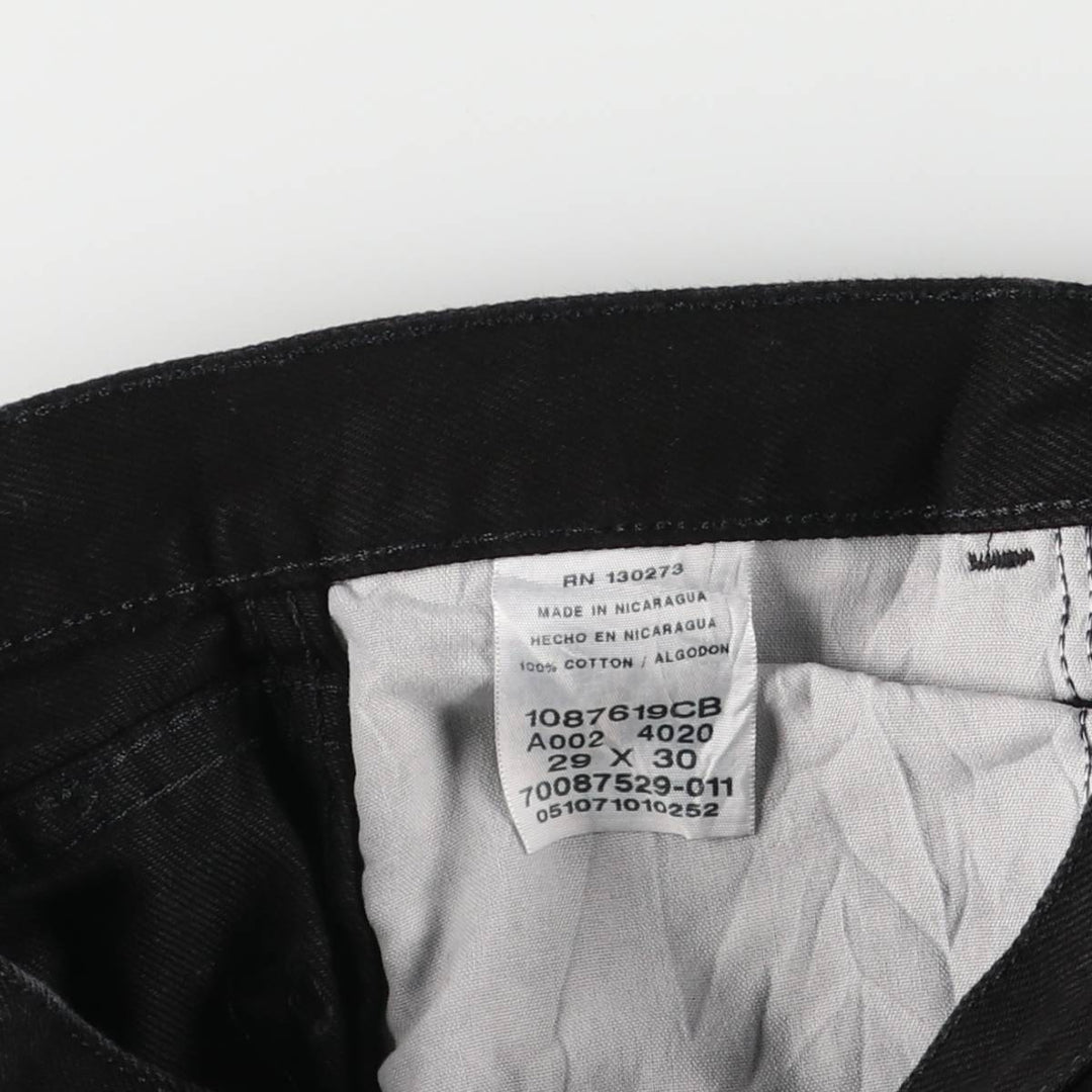 Rustler Black Denim Straight Denim Pants for Men, W29 cotton black type Vintage Second Hand