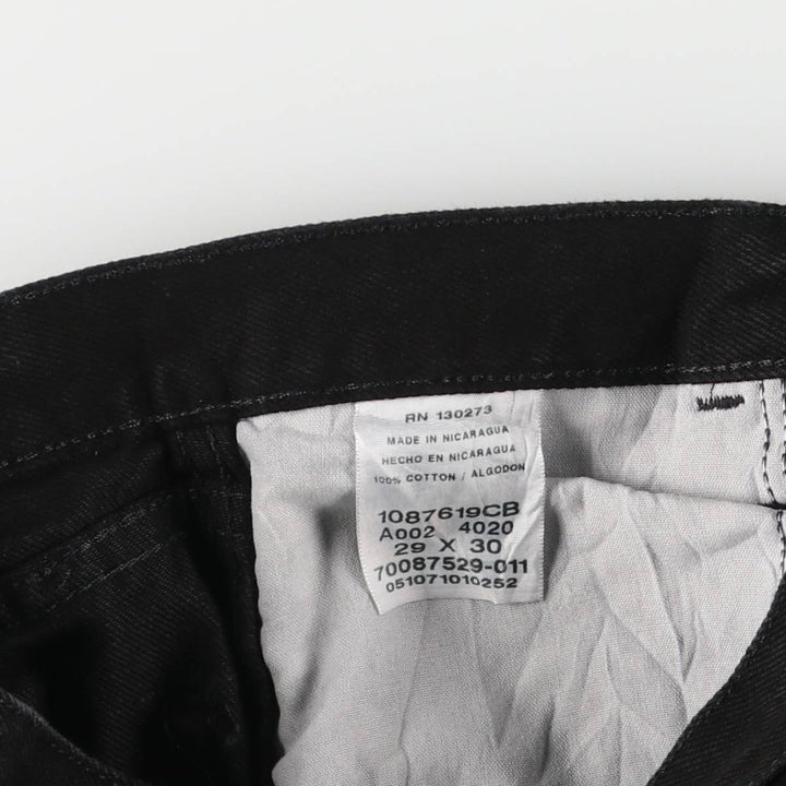 Rustler Black Denim Straight Denim Pants for Men, W29 cotton black type Vintage Second Hand