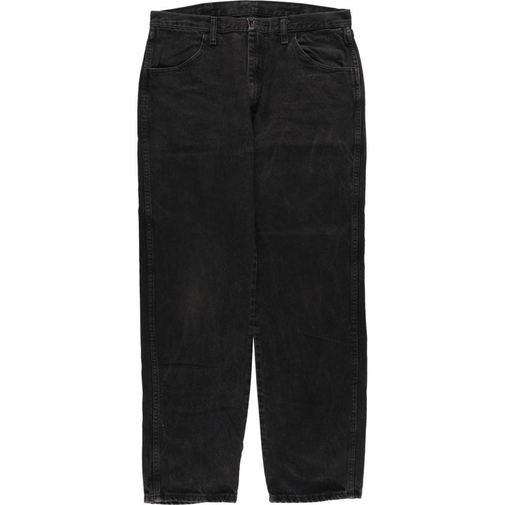 Rustler Black Denim Straight Denim Pants for Men, W35 equivalent cotton black type Vintage Second Hand