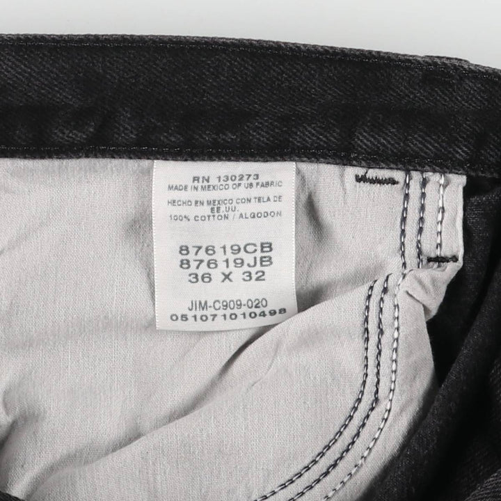 Rustler Black Denim Straight Denim Pants for Men, W35 equivalent cotton black type Vintage Second Hand