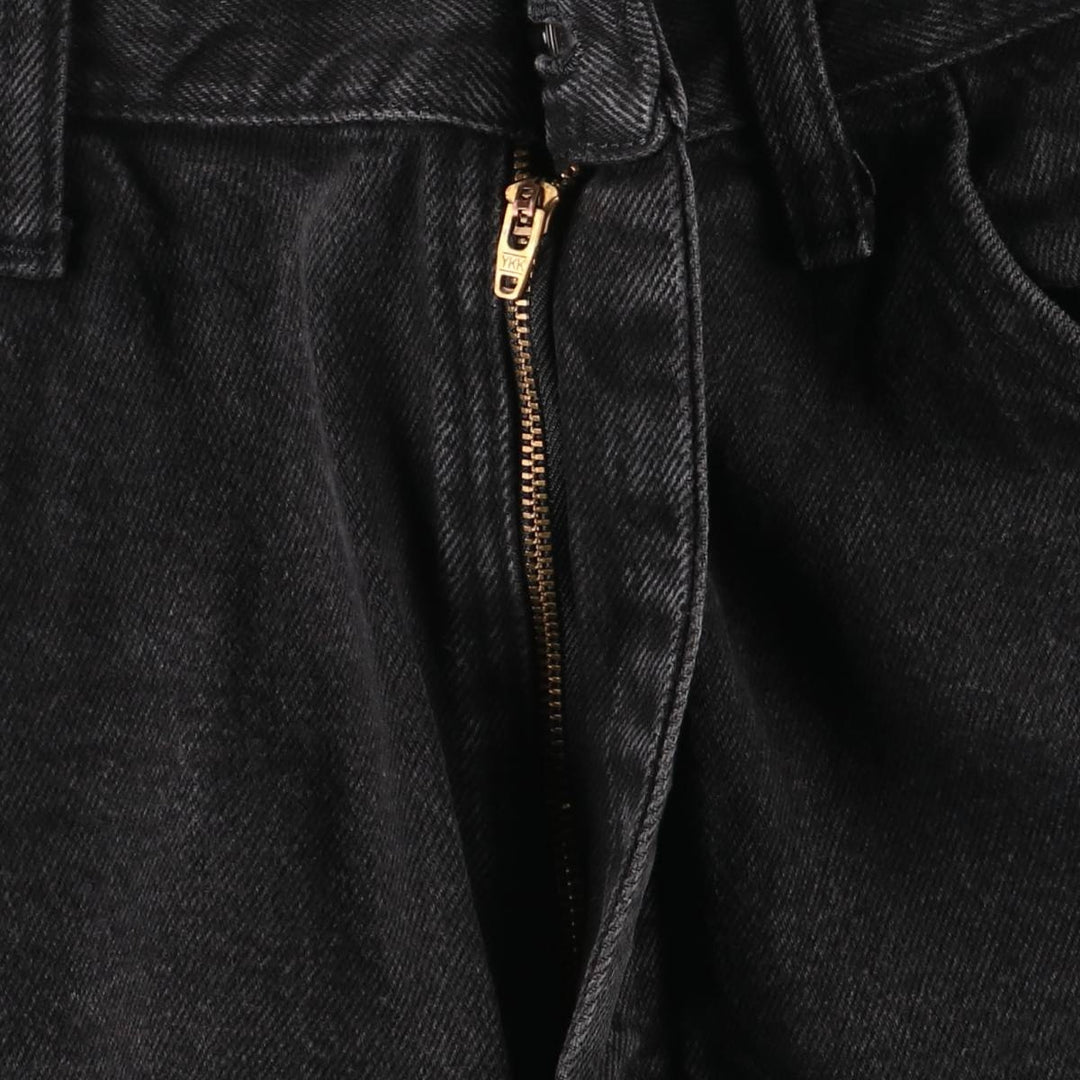 Rustler Black Denim Straight Denim Pants for Men, W35 equivalent cotton black type Vintage Second Hand