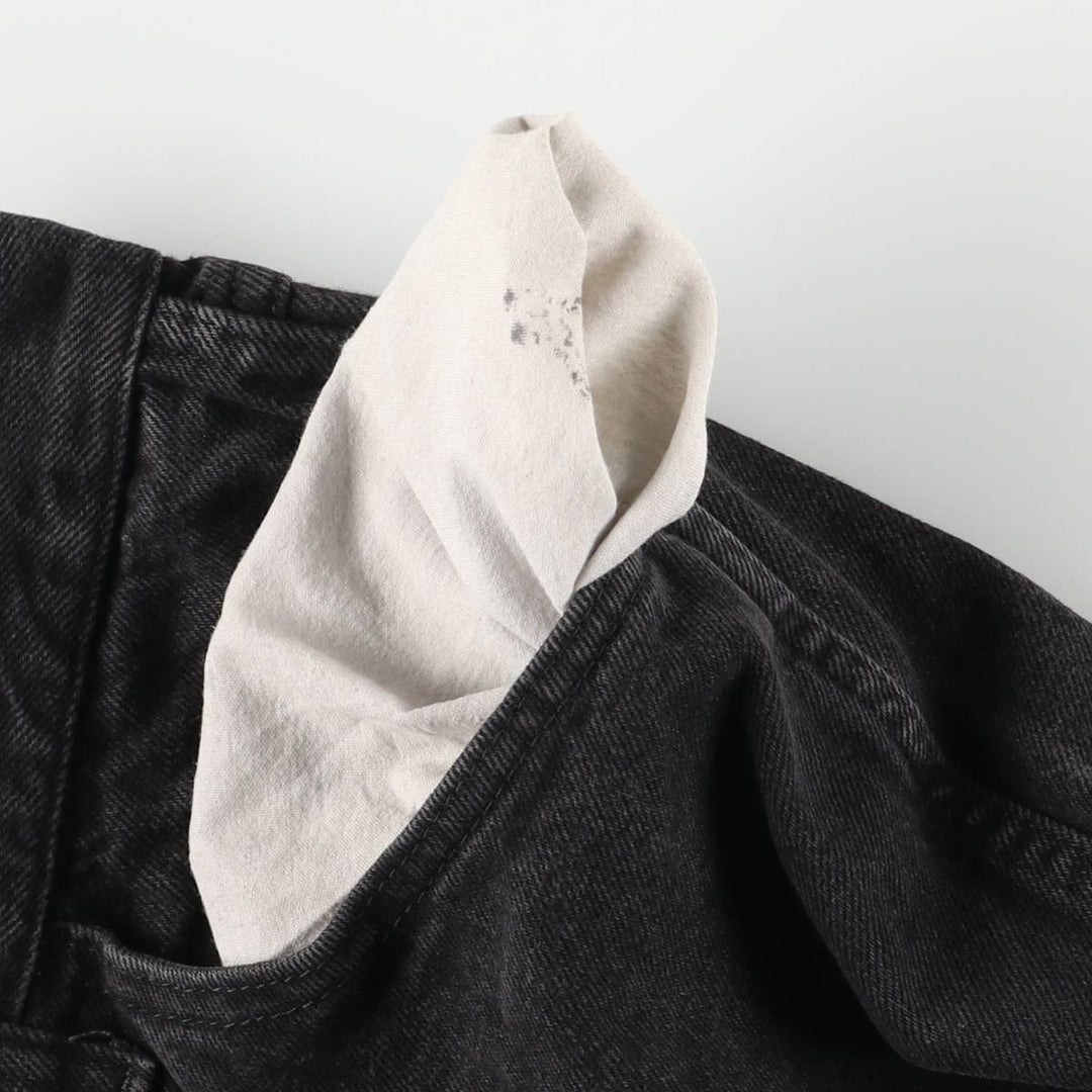 Rustler Black Denim Straight Denim Pants for Men, W35 equivalent cotton black type Vintage Second Hand