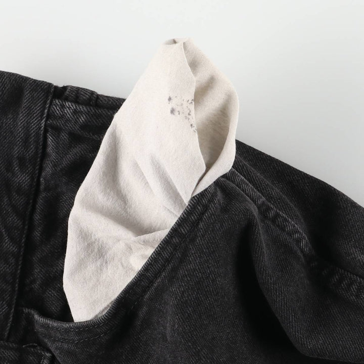 Rustler Black Denim Straight Denim Pants for Men, W35 equivalent cotton black type Vintage Second Hand
