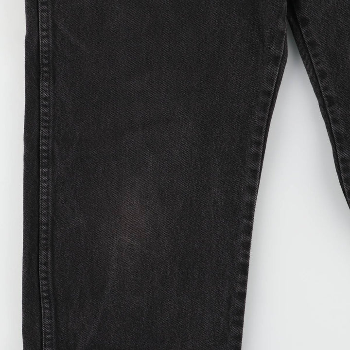 Rustler Black Denim Straight Denim Pants for Men, W35 equivalent cotton black type Vintage Second Hand