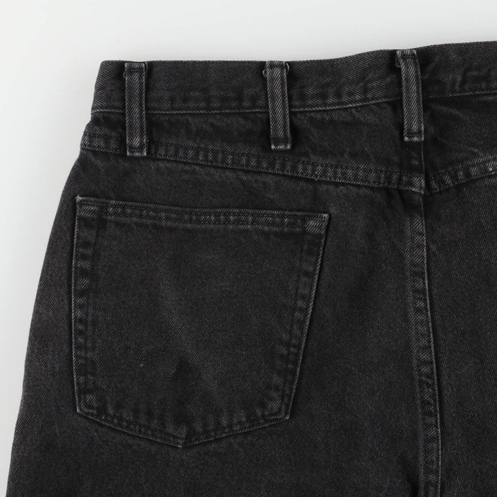Rustler Black Denim Straight Denim Pants for Men, W35 equivalent cotton black type Vintage Second Hand