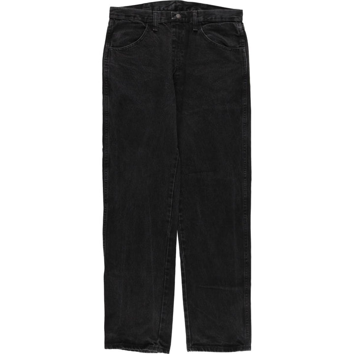 Rustler Black Denim Straight Denim Pants for Men, W33 equivalent cotton black type Vintage Second Hand