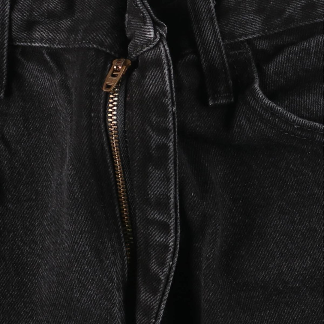 Rustler Black Denim Straight Denim Pants for Men, W33 equivalent cotton black type Vintage Second Hand
