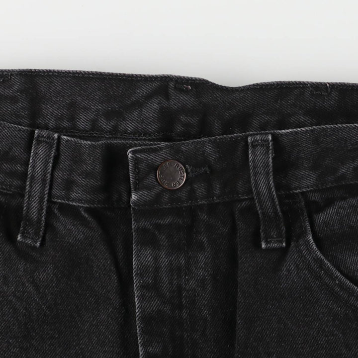 Rustler Black Denim Straight Denim Pants for Men, W33 equivalent cotton black type Vintage Second Hand