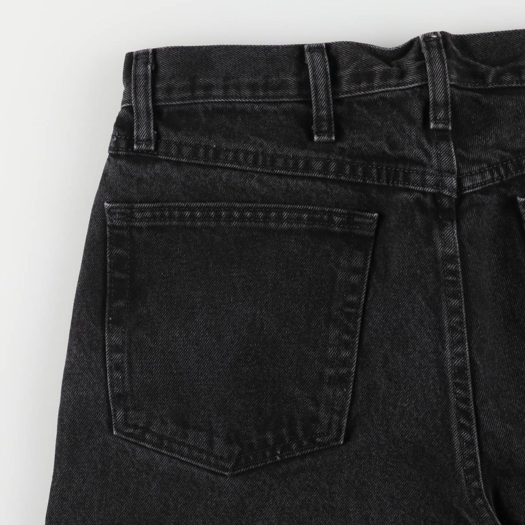 Rustler Black Denim Straight Denim Pants for Men, W33 equivalent cotton black type Vintage Second Hand