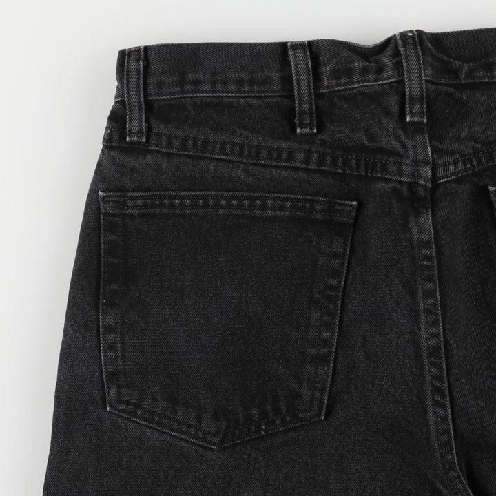 Rustler Black Denim Straight Denim Pants for Men, W33 equivalent cotton black type Vintage Second Hand