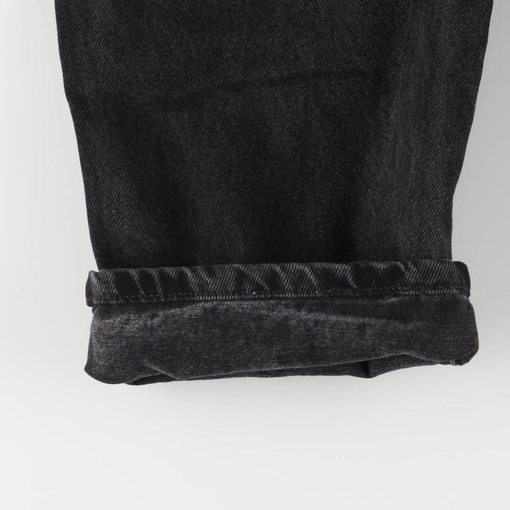 Rustler Black Denim Straight Denim Pants for Men, W33 equivalent cotton black type Vintage Second Hand