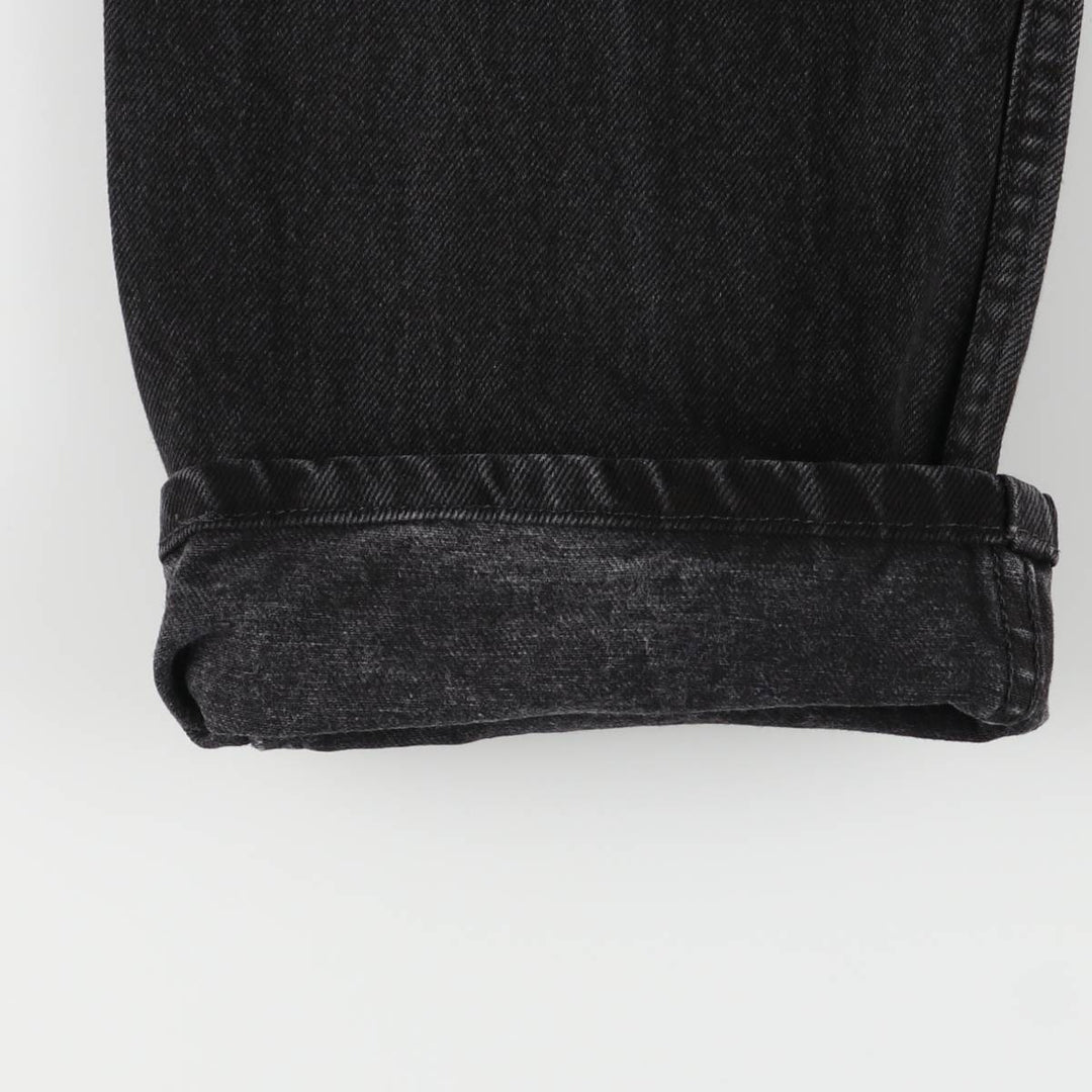 Rustler Black Denim Straight Denim Pants for Men, W33 equivalent cotton black type Vintage Second Hand