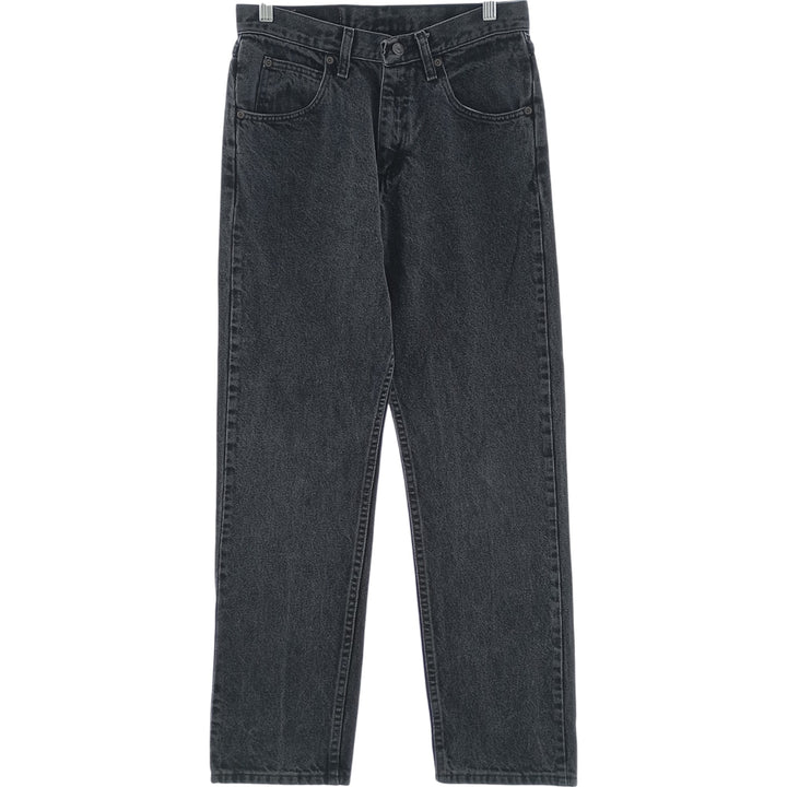 Wrangler Black Denim Straight Denim Pants Men's W29 cotton black type Vintage Second Hand