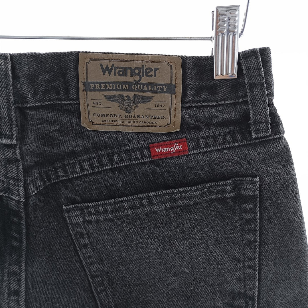 Wrangler Black Denim Straight Denim Pants Men's W29 cotton black type Vintage Second Hand