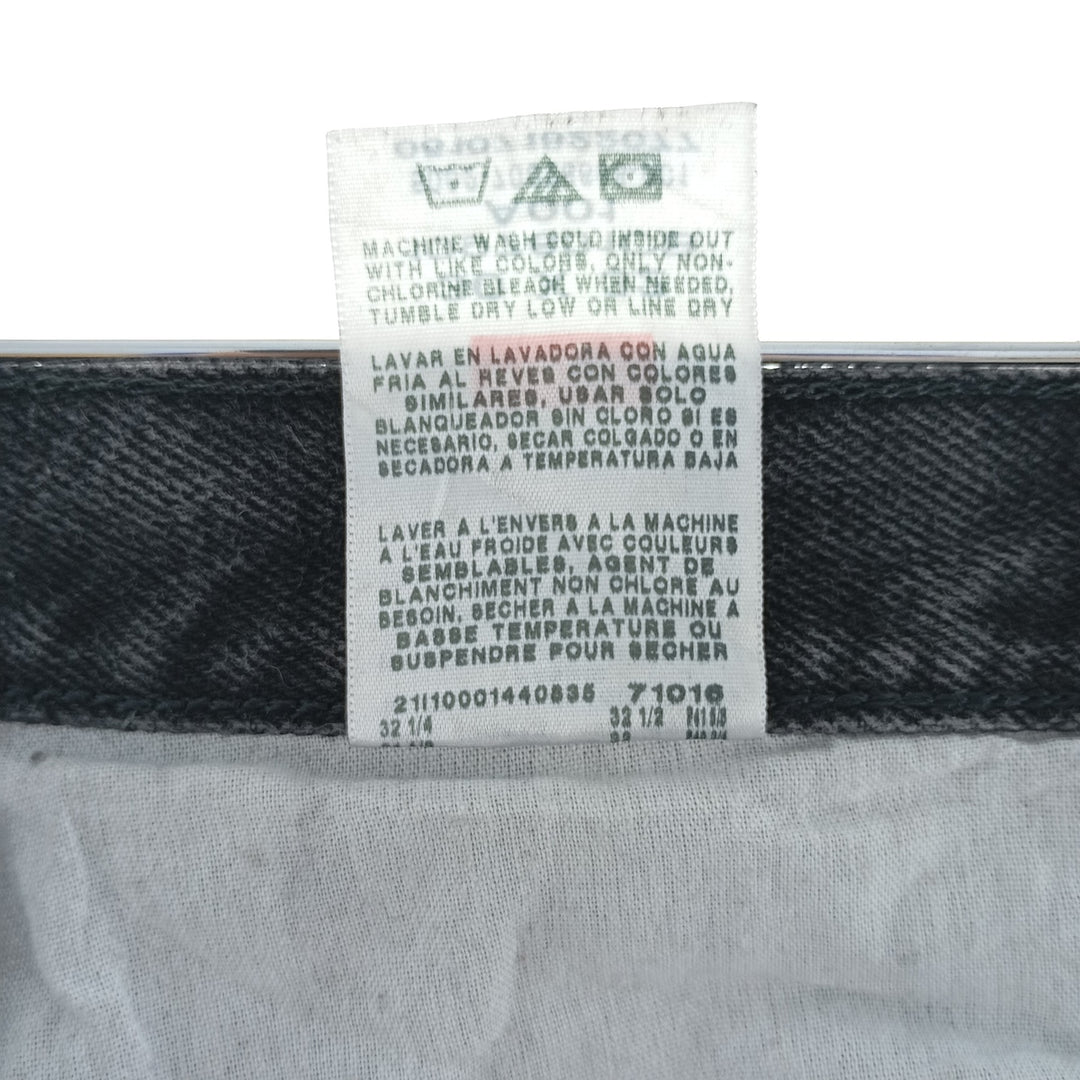 Wrangler Black Denim Straight Denim Pants Men's W29 cotton black type Vintage Second Hand