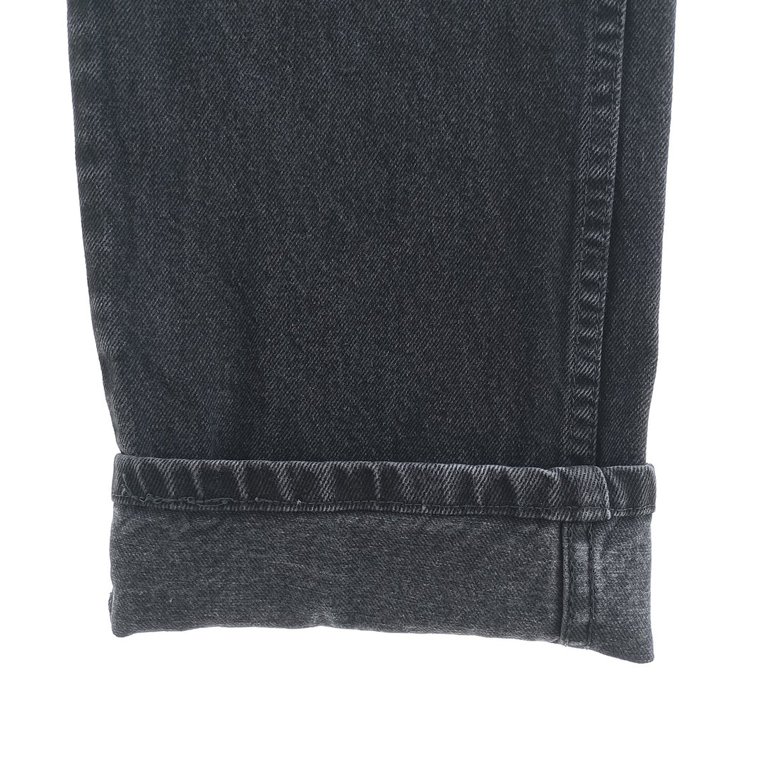 Rustler Black Denim Straight Denim Pants for Men, W33 equivalent cotton black type Vintage Second Hand