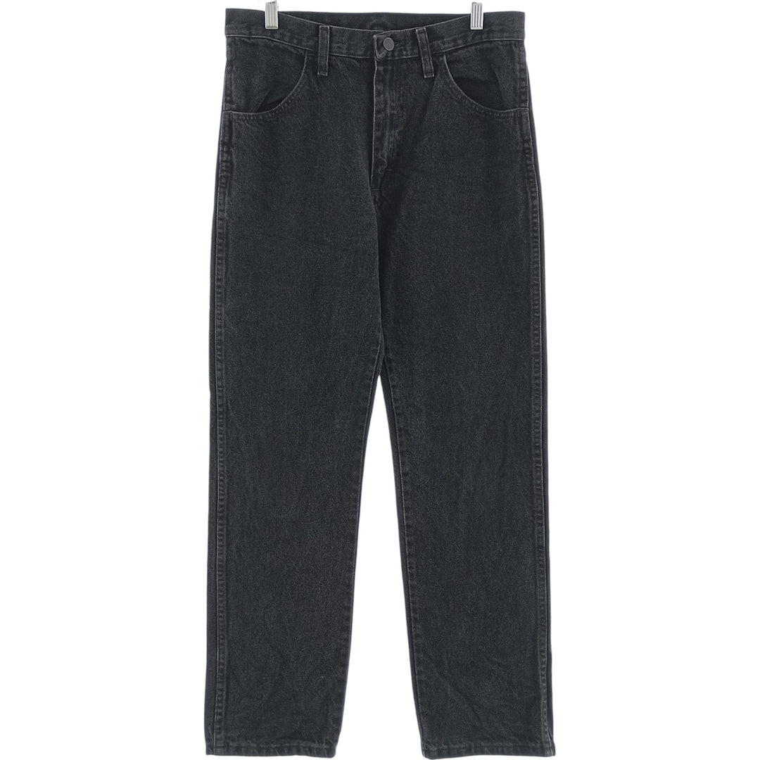 Rustler Black Denim Straight Denim Pants for Men, W31 equivalent cotton black type Vintage Second Hand