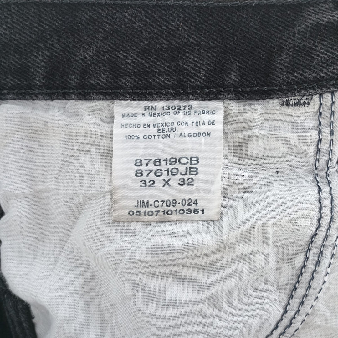 Rustler Black Denim Straight Denim Pants for Men, W31 equivalent cotton black type Vintage Second Hand