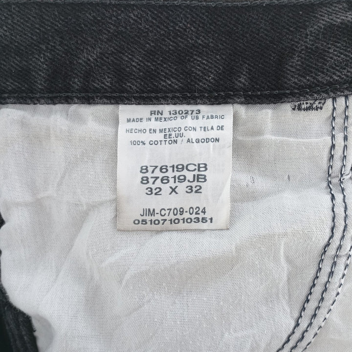 Rustler Black Denim Straight Denim Pants for Men, W31 equivalent cotton black type Vintage Second Hand