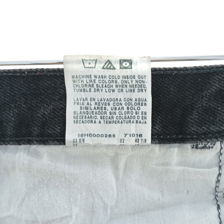 Rustler Black Denim Straight Denim Pants for Men, W31 equivalent cotton black type Vintage Second Hand